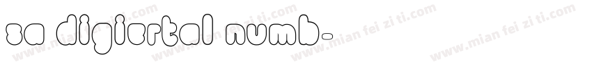 sa digiertal numb字体转换